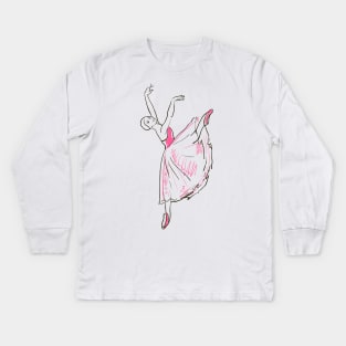 ballerina Kids Long Sleeve T-Shirt